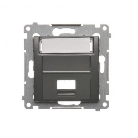 Pokrywy-do-gniazd - pokrywa do gniazd teleinformatycznych na keystone skośna antracyt dkp1s.01/48 simon 54 