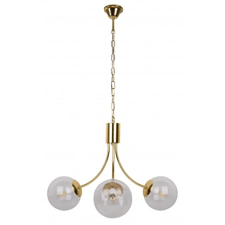 Lampy-sufitowe - szykowna lampa wisząca w kolorze mosiądzu 3x40w e14 dani 33-79015 candellux 