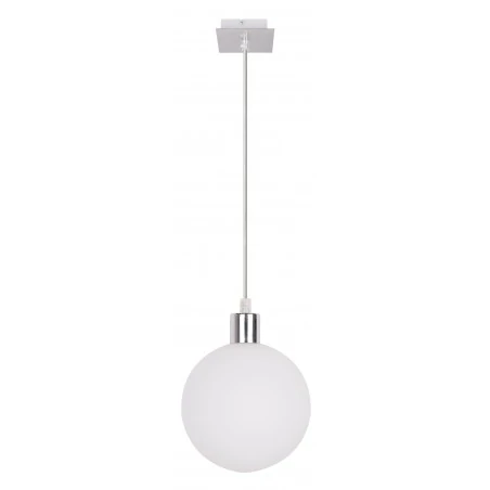 Lampy-sufitowe - wiszące oświetlenie biało-chromowe 1x40w g9 oden 31-03287 candellux 