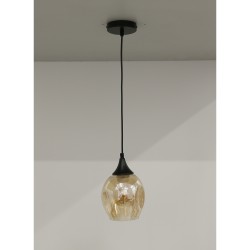Lampy-sufitowe - pojedyncza lampa sufitowa szklano-metalowa 1x40w e27 aspa 31-00583 candellux 