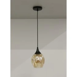 Lampy-sufitowe - pojedyncza lampa sufitowa szklano-metalowa 1x40w e27 aspa 31-00583 candellux 