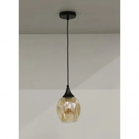 Lampy-sufitowe - pojedyncza lampa sufitowa szklano-metalowa 1x40w e27 aspa 31-00583 candellux 