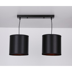 Lampy-sufitowe - regulowana lampa wisząca czarna 2x40w e27 candida 32-00842 candellux 