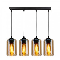 Lampy-sufitowe - lampa wisząca o regulowanej wysokości 4x40w e27 bistro 34-00552 candellux 