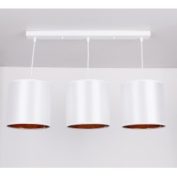 Lampy-sufitowe - biała lampa wisząca - listwa 3x40w e27 atlanta 33-00651 candellux 