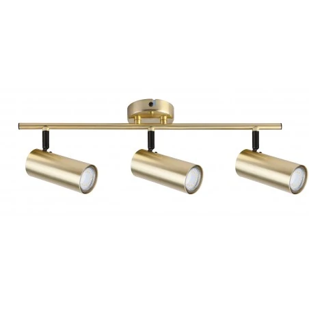 Lampy-sufitowe - spot oświetleniowy potrójny listwa 3xgu10 mosiądz colly 93-01733 candellux 