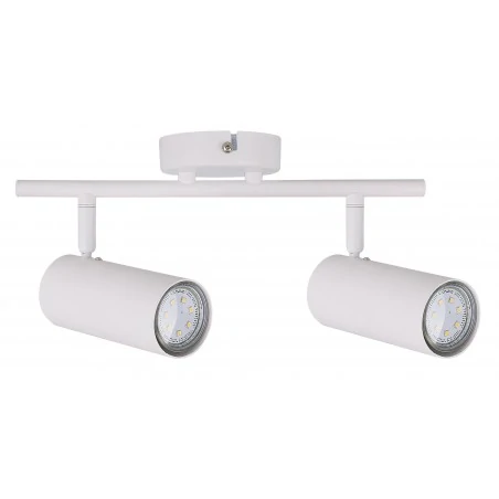 Lampy-sufitowe - ruchomy spot oświetleniowy biały 2x15w gu10 colly 92-01610 candellux 