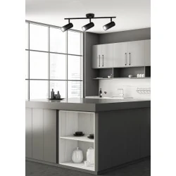 COLLY LAMPA SUFITOWA CZARNY 4X15W GU10 KLOSZ CZARNY