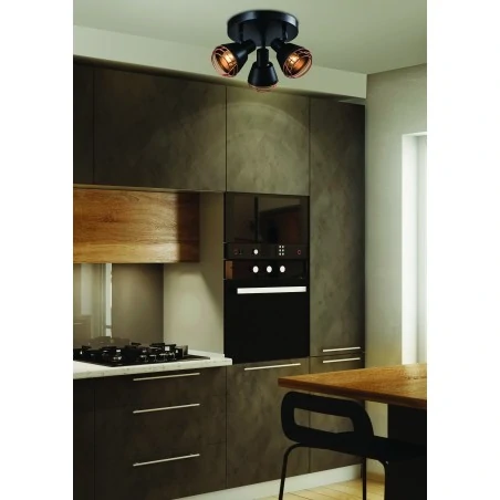 Lampy-sufitowe - okrągła lampa sufitowa ruchoma 3x40w e14 neria 98-83111 candellux 