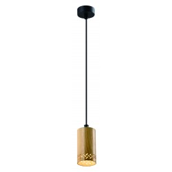 Lampy-sufitowe - lampa wisząca metalowo - drewniana 1x25w gu10 tubo 31-78568 candellux 