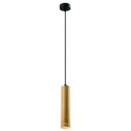 Lampy-sufitowe - lampa wisząca drewniano - metalowa 1x25w gu10 tubo 31-78582 candellux 