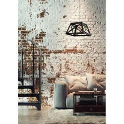 ORIGAMI LAMPA WISZĄCA CZARNY 1X40W E27 KLOSZ CZARNY