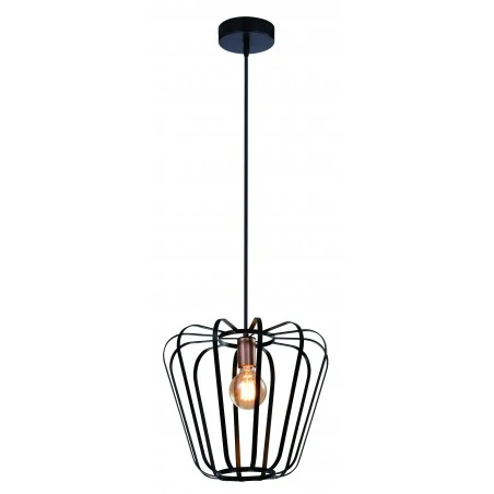 Lampy-sufitowe - lampa loftowa czarno-miedziana 1x40w e27 jonas 31-78483 candellux 