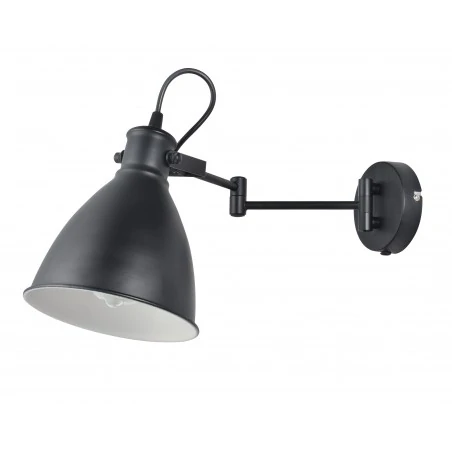 Kinkiety-do-salonu - ruchomy kinkiet czarny metalowy 1x40w e27 espera 21-85238 candellux 