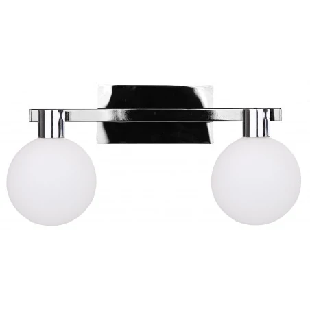 Kinkiety-do-salonu - podwójny kinkiet szklano metalowy 2x40w g9 maldus 22-01443 candellux 