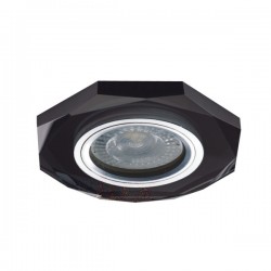 Oprawy-sufitowe - pierścień dekoracyjny oprawy punktowej czarny szklany max.35w gu10 morta oct-b 26715 kanlux