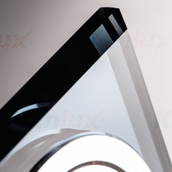 Oprawy-sufitowe - pierścień dekoracyjny oprawy punktowej kwadratowy czarny szklany max.35w gu10 morta ct-dtl50-b 26719 kanlux 
