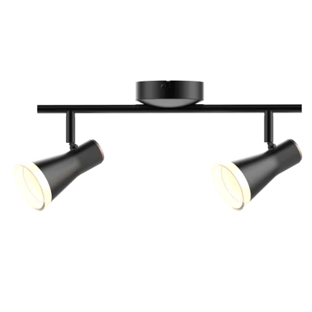 Kinkiety - lampa ścienno-sufitowa led 8,4w ruchoma czarna berg 2 318169 polux 