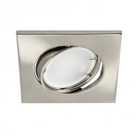 Oprawy-sufitowe - pierścień ozdobny regulowany kwadratowy matowy chrom gu10 50w bono led 03979 ideus 