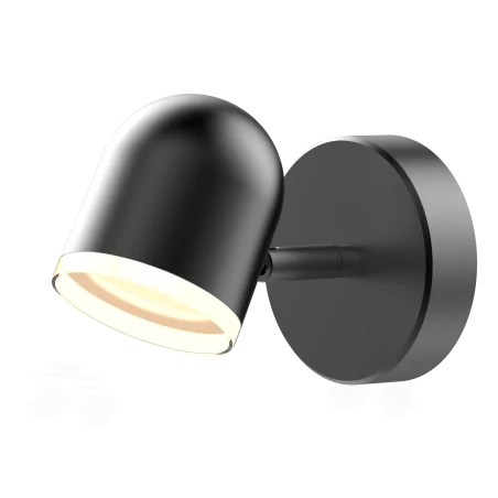 Kinkiety-do-salonu - kinkiet ruchomy led 4.2w 3000k czarny rawi 1 polux  318343 