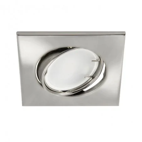 Oprawy-sufitowe - pierścień ozdobny regulowany kwadratowy w kolorze chromu gu10 50w bono led 03978 ideus 