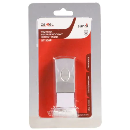 Dzwonki-do-drzwi-bezprzewodowe - bezprzewodowy przycisk hermetyczny do dzwonków zamel st-300p 