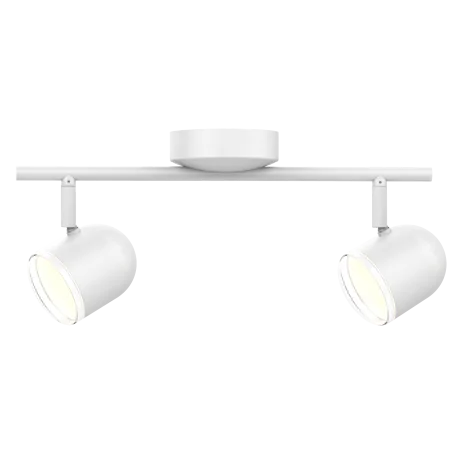 Kinkiety-do-salonu - listwa ścienno-sufitowa led z reflektorami biała 2x4,2w 3000k rawi 2 polux 