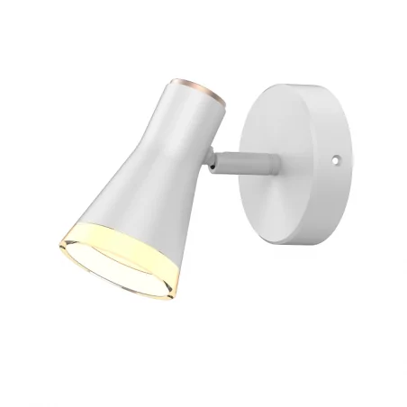 Kinkiety-do-salonu - biały ruchomy kinkiet led 4,2w ciepłe światło berg 1 318114 polux 