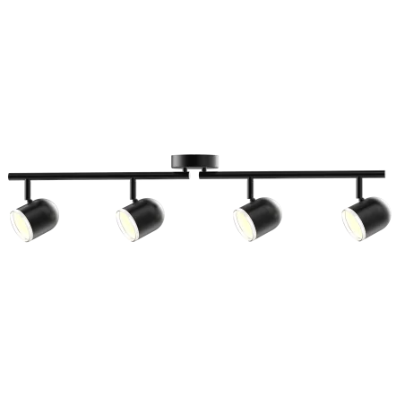 Kinkiety-do-salonu - czarna listwa led 4 punkty świetlne 4x4,2w 3000k rawi 4 polux 