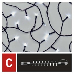 Oswietlenie-choinkowe - lampki choinkowe łączone standard zimna biel 50 led 5m ip44 d1ac02 emos 