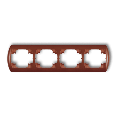 Ramki-poczworne - ramka pozioma poczwórna brązowy metalik trend 9rh-4 karlik 