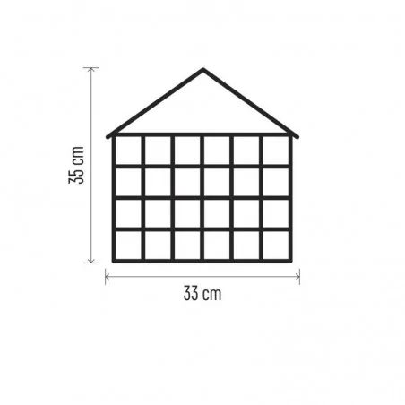 Dekoracje-swiateczne-led - kalendarz adwentowy z podświetleniem 8led drewniany domek dcww02 emos 