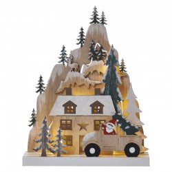 Dekoracje-swiateczne-led - świąteczna dekoracja w kształcie wioski 10xled dcww17 emos