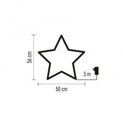 Dekoracje-swiateczne-led - świecąca gwiazda do ogrodu led 56cm dczw06 emos 