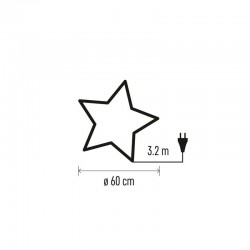 Dekoracje-swiateczne-led - gwiazda wisząca papierowa z brokatem na środku e14 dcaz07 emos 