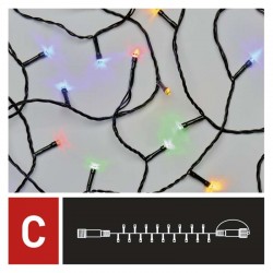 Oswietlenie-choinkowe - światełka łączone standardowe multikolor 10m d1am03 emos 