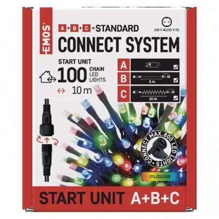 Oswietlenie-choinkowe - łańcuch choinkowy z systemem łączenia i zasilaczem d1am01 emos 