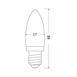 Oswietlenie-choinkowe - komplet 5 żarówek do tradycyjnych lampek choinkowych e10 15v 3w rum lux 