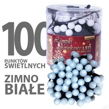 Oswietlenie-choinkowe - światełka choinkowe kulki 100xled 8m ch/0106 rum-lux 