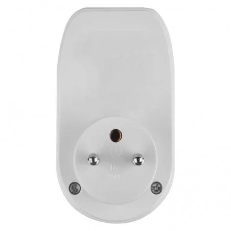 Rozgalezniki - białe gniazdo z uziemieniem z dwoma wejściami usb przenośne białe p0071 emos 