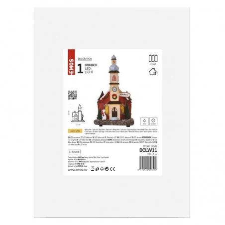 Dekoracje-swiateczne-led - dekoracja świąteczna led w kształcie kościoła dclw11 emos 