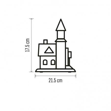 Dekoracje-swiateczne-led - dekoracja świąteczna led w kształcie kościoła dclw11 emos 