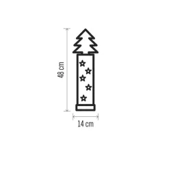 Dekoracje-swiateczne-led - świecąca dekoracja świąteczna z drewna 48cm dctw03 emos 