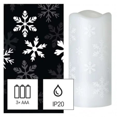 Dekoracje-swiateczne-led - projektor led - śnieżynki 3xaaa / usb dcpc05 emos 