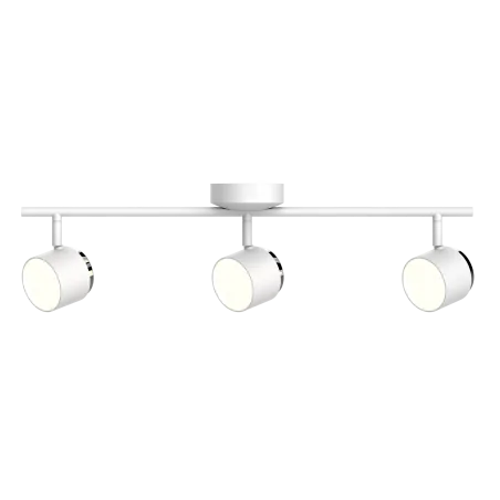 Kinkiety-do-salonu - spot oświetleniowy potrójny led ruchomy w kolorze białym 3000k 12,6w kubik 318237 polux 