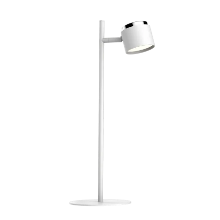 Lampki-biurkowe - lampka biurkowa led z ciepłym światłem biała 4,2w 3000k kubik 318299 polux 