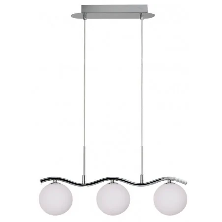 Lampy-sufitowe - metalowa lampa sufitowa chromowo-biała 3xg9 ramon 33-01405 candellux 