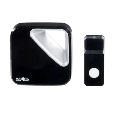 Dzwonki-do-drzwi-bezprzewodowe - bezprzewodowy dzwonek do drzwi czarny 150m st-390 zumba zamel 