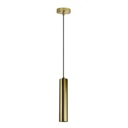 Lampy-sufitowe - lampa wisząca tuba złota nad wyspę kuchenną gu10 napoli 318701 polux