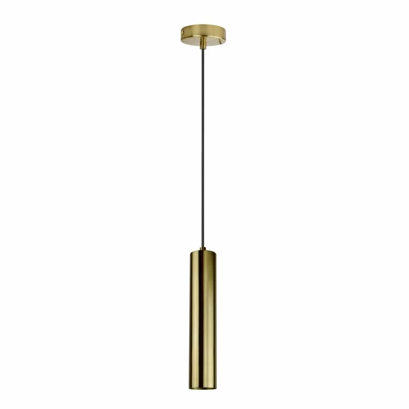Lampy-sufitowe - lampa wisząca tuba złota nad wyspę kuchenną gu10 napoli 318701 polux firmy POLUX GOLDLUX 